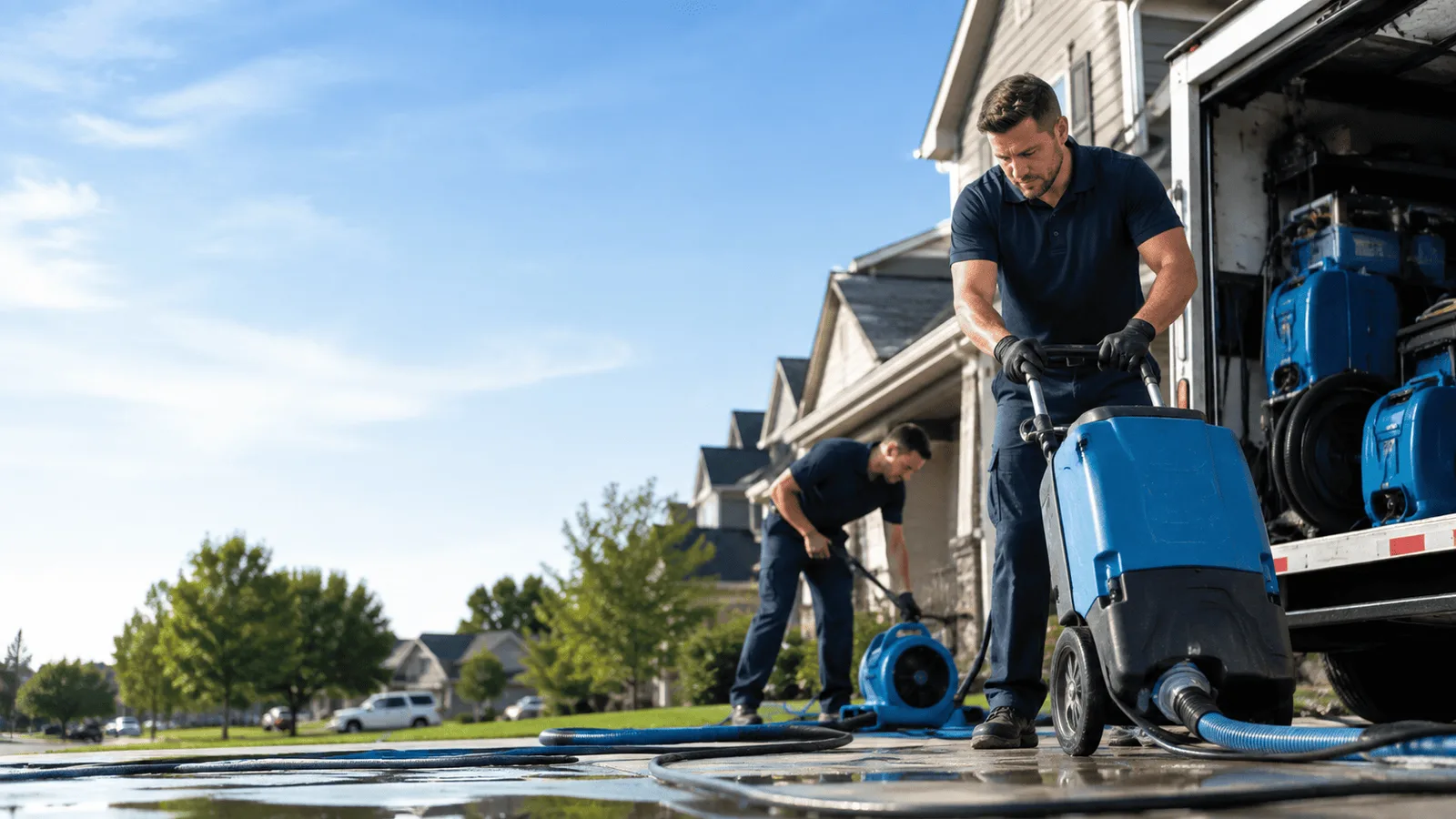 Structural Drying being performed in East Hanover, NJ